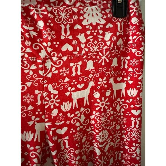With Love, Derek women’s size large Christmas Leggings - Picture 5 of 8